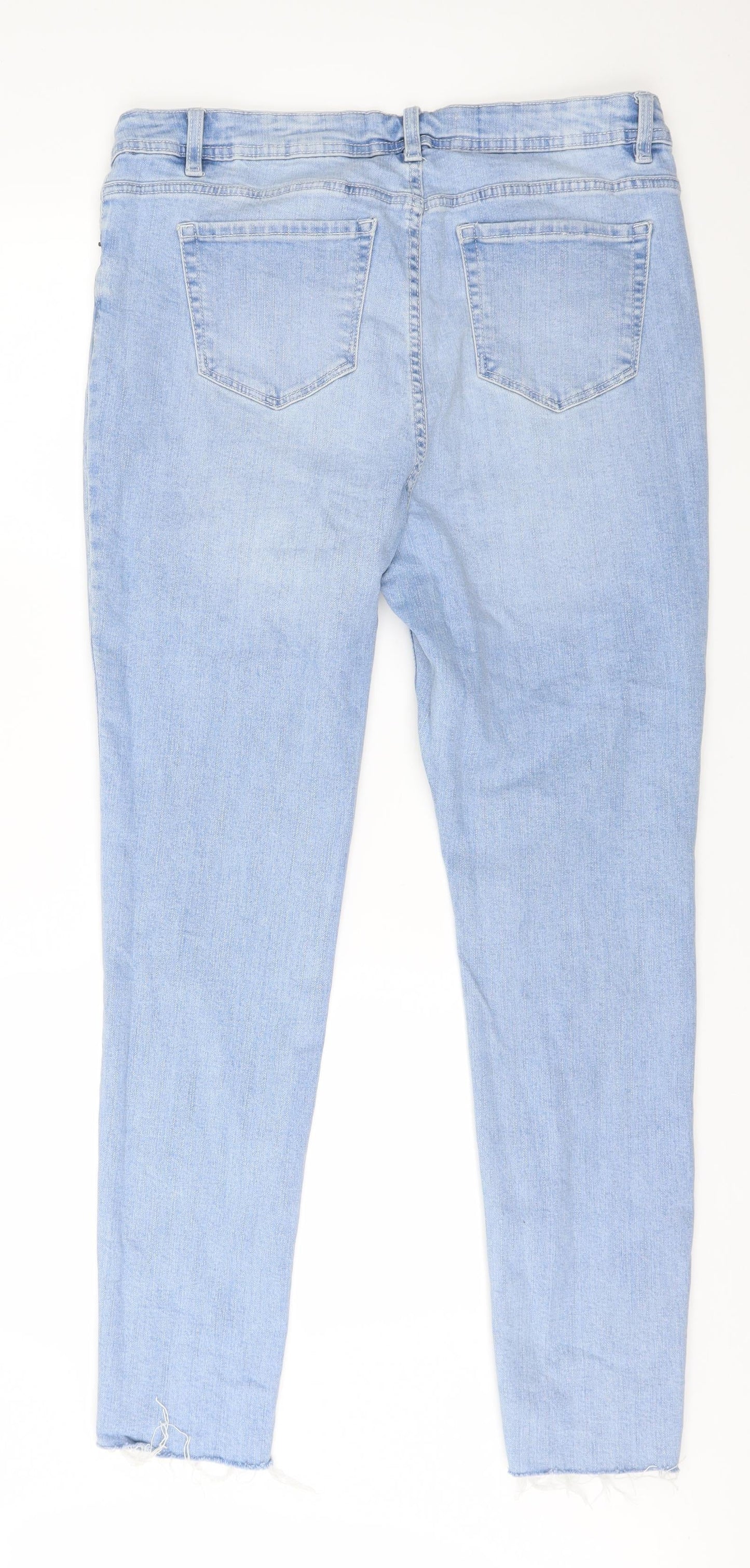 George Womens Blue  Denim Straight Jeans Size 6 L30 in