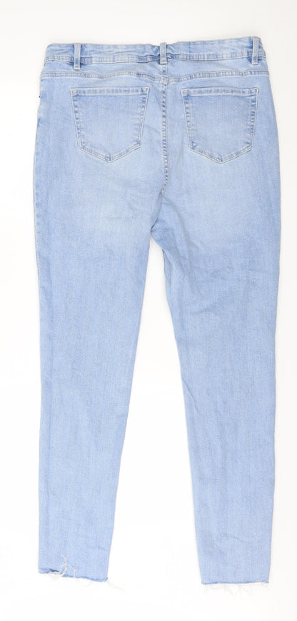 George Womens Blue  Denim Straight Jeans Size 6 L30 in