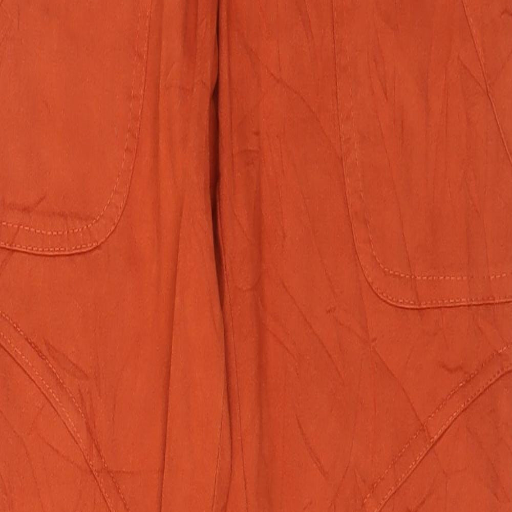 Womens UK Size S Preworn Regular Fit Jegging Orange Jeans