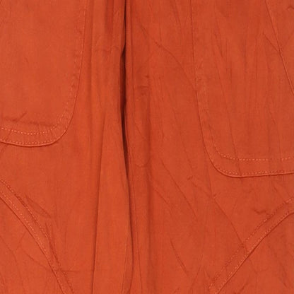 Womens UK Size S Preworn Regular Fit Jegging Orange Jeans