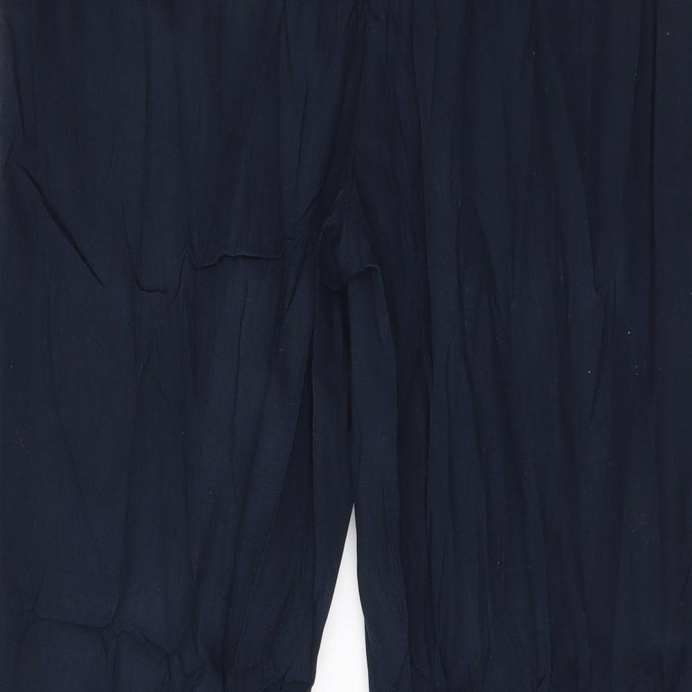 Womens UK Size 12 Papaya Regular Fit  Blue Trousers