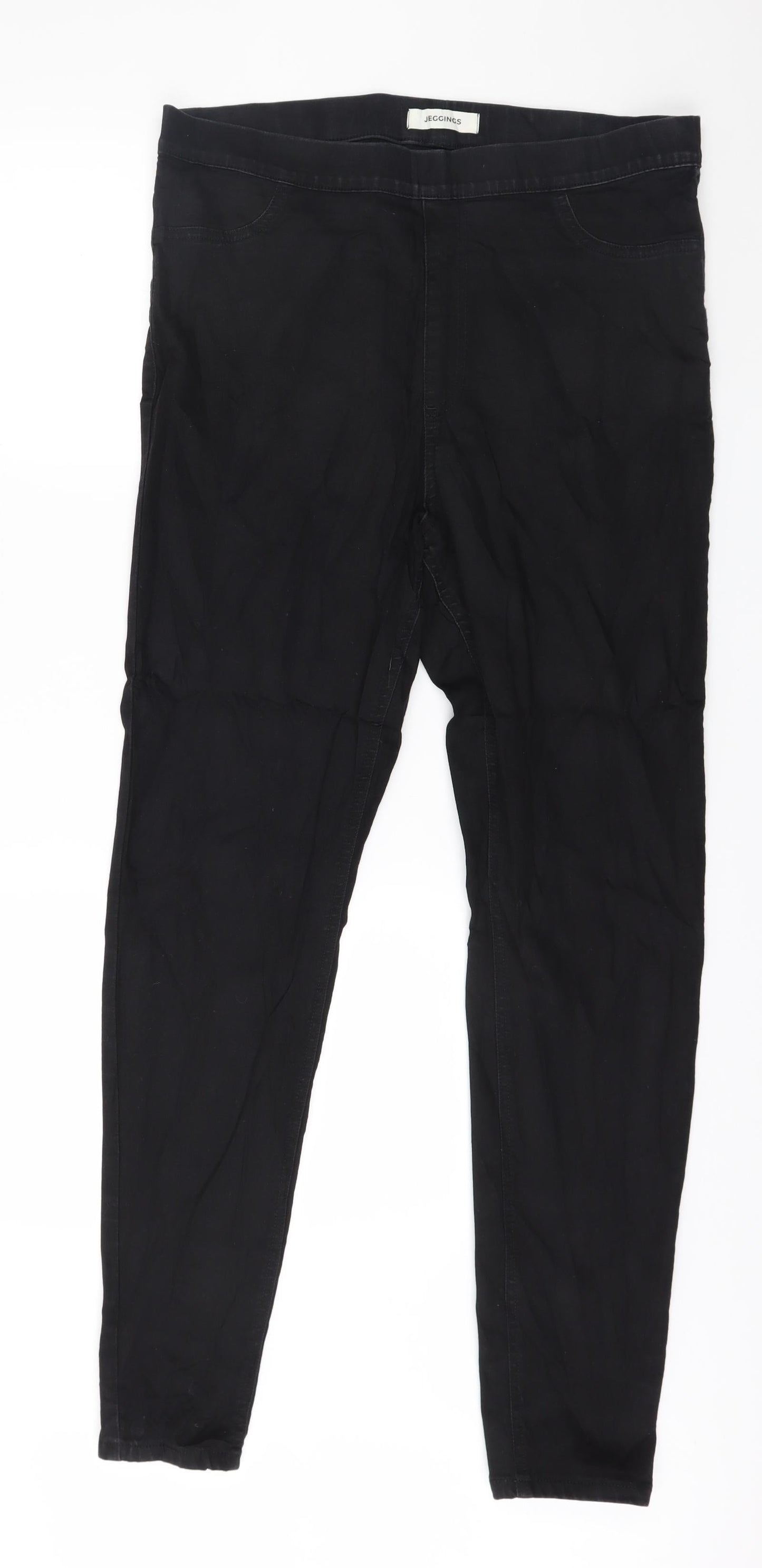 Preowtn Womens Black  Denim Jegging Jeans Size 36 in L30 in