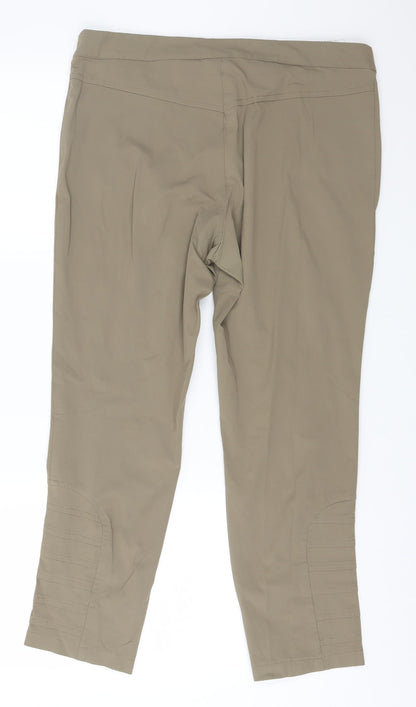 Ancora Womens Green   Trousers  Size 36 in L25 in