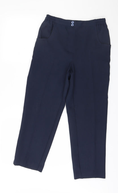 Anthology Womens Blue   Trousers  Size 10 L25 in