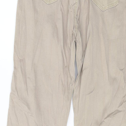 ESPIRIT Womens Beige  Denim Straight Jeans Size 10 L29 in