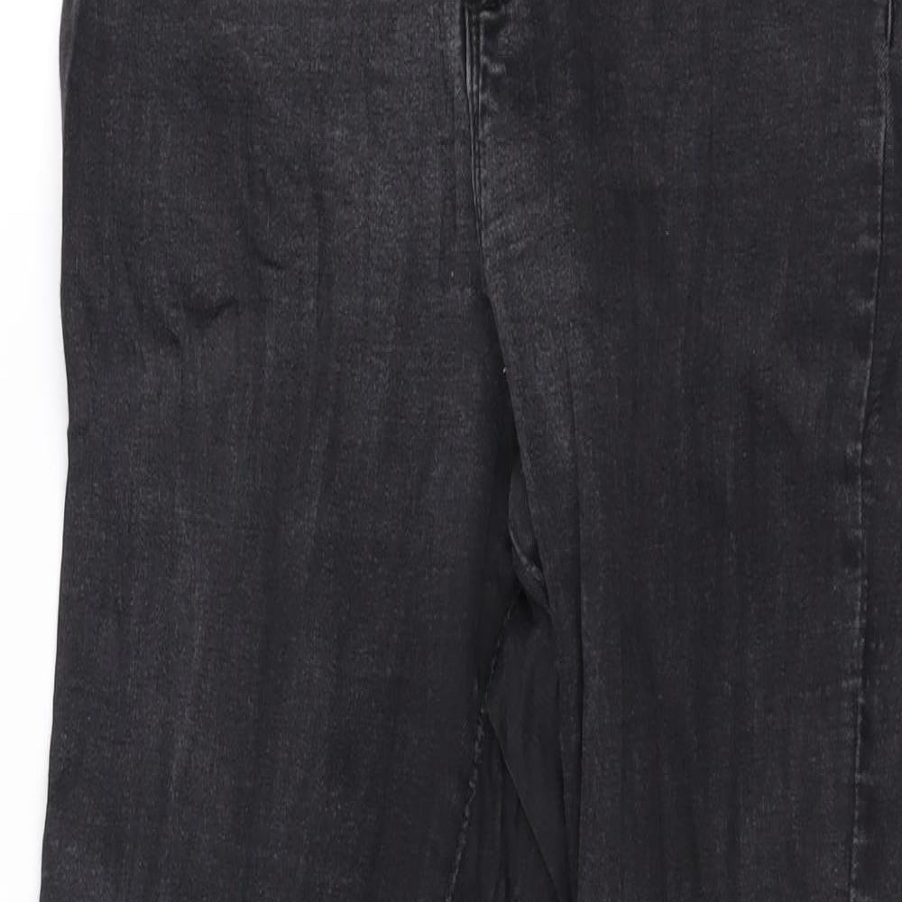 Denim & Co. Womens Grey  Denim Skinny Jeans Size 14 L27 in