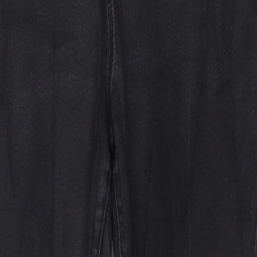 Denim & Co. Womens Black  Denim Skinny Jeans Size 14 L28 in