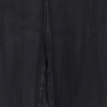 Denim & Co. Womens Black  Denim Skinny Jeans Size 14 L28 in