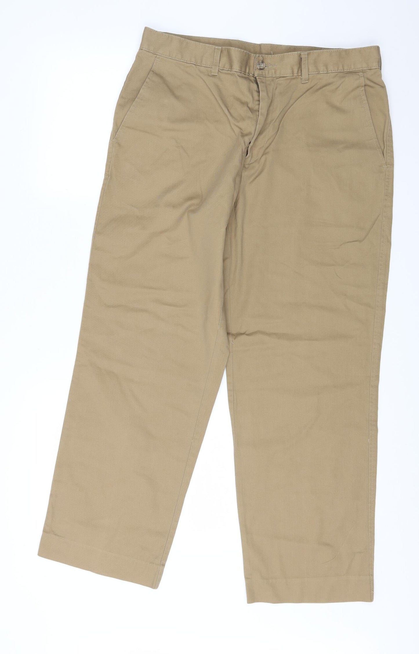 Womens UK Size 34 in Marks and Spencer Regular Fit  Brown Trousers