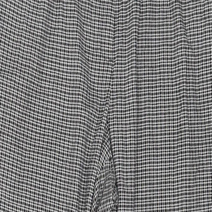 Roma Womens Black Check  Trousers  Size 36 in L28 in