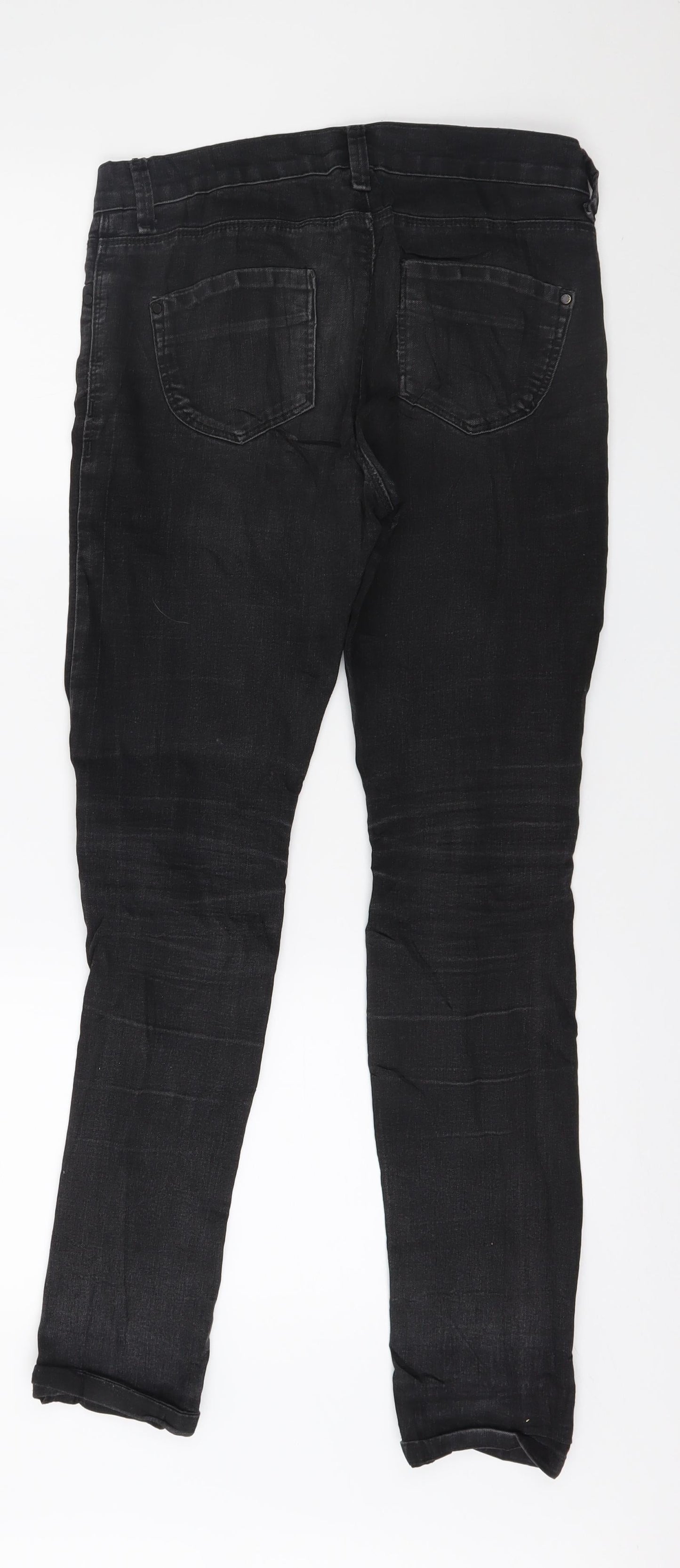 Denim & Co. Womens Grey  Denim Skinny Jeans Size 8 L30 in