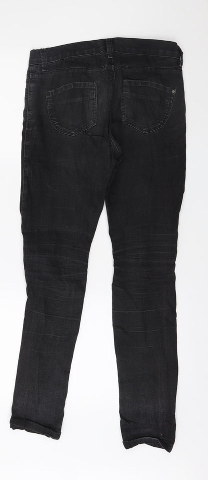 Denim & Co. Womens Grey  Denim Skinny Jeans Size 8 L30 in