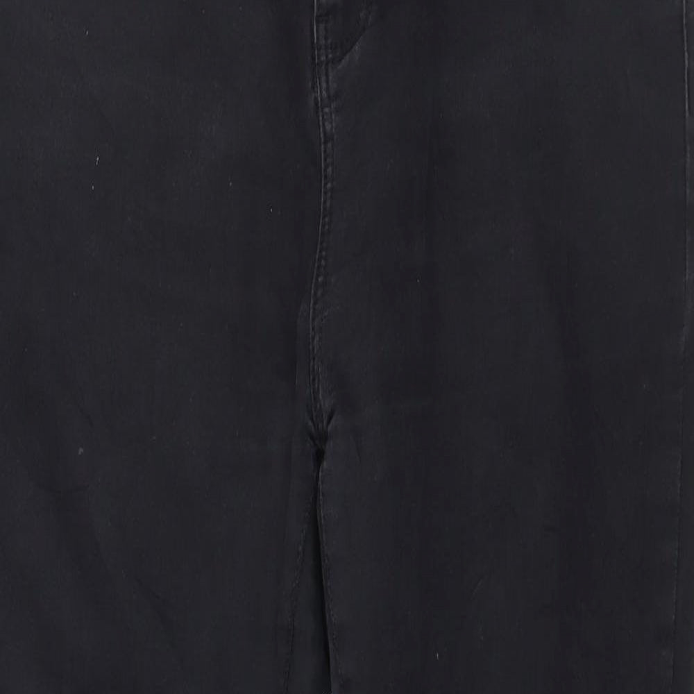 Denim & Co. Womens Grey  Denim Skinny Jeans Size 14 L28 in