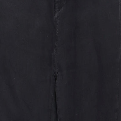 Denim & Co. Womens Grey  Denim Skinny Jeans Size 14 L28 in