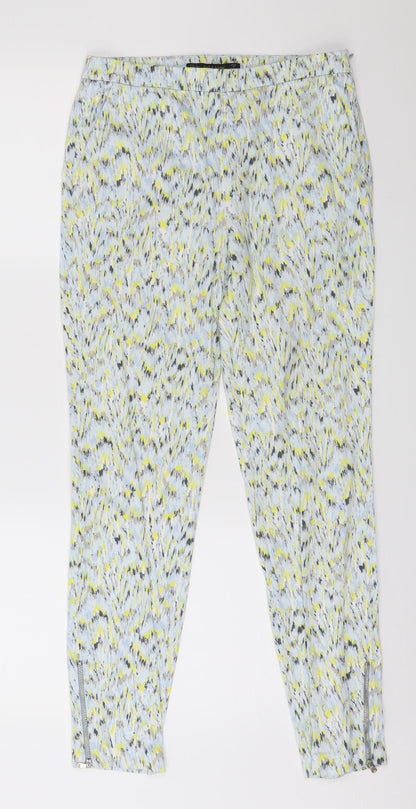Womens UK Size S Zara Regular Fit  Multicoloured Trousers