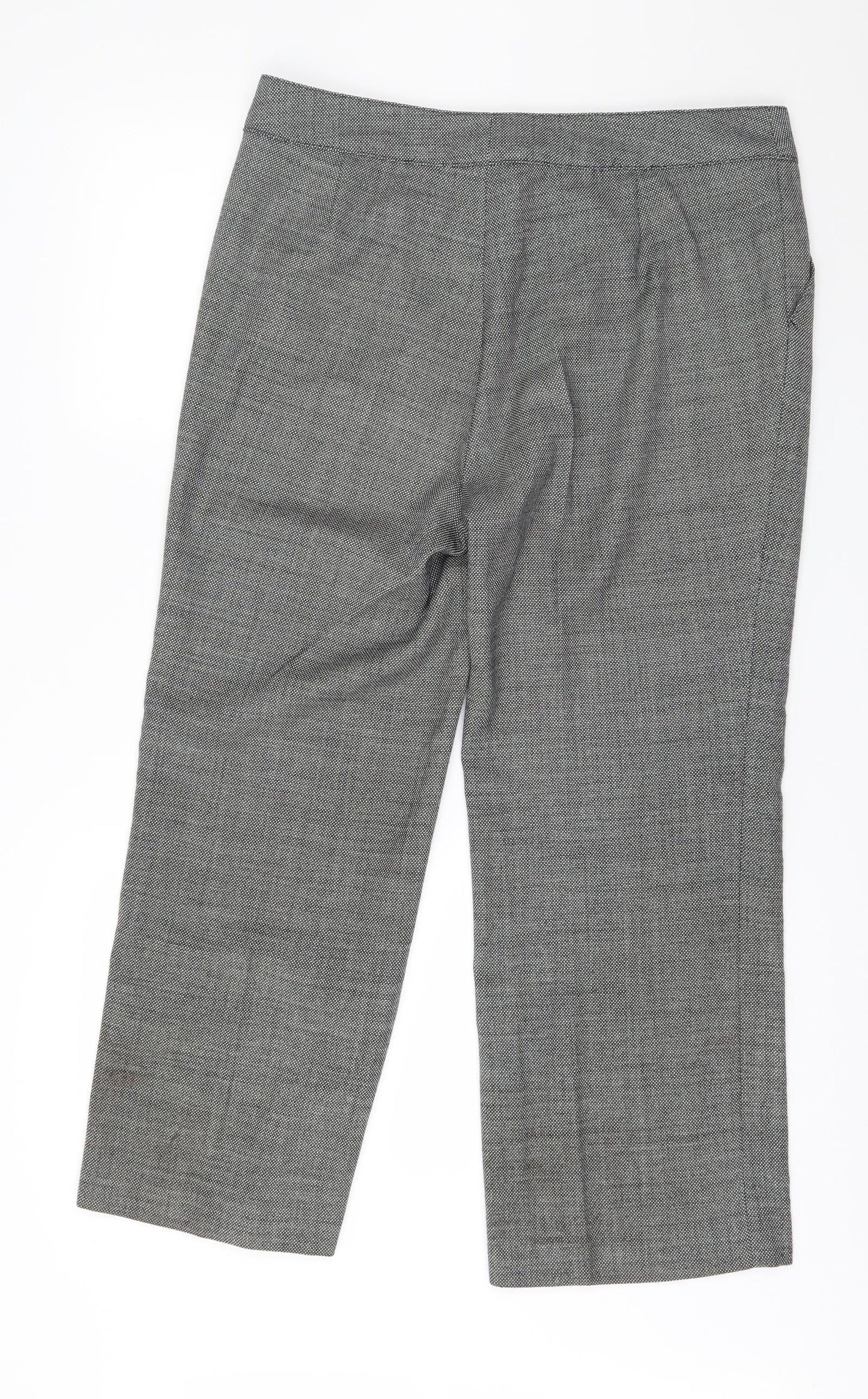Eugen Klein Womens Grey Polka Dot  Trousers  Size 16 L27 in