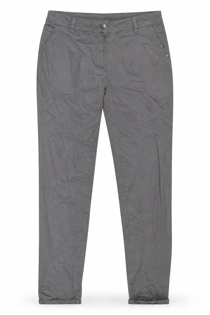 Womens UK Size 30 in Up Fashion Regular Fit  Grey Trousers