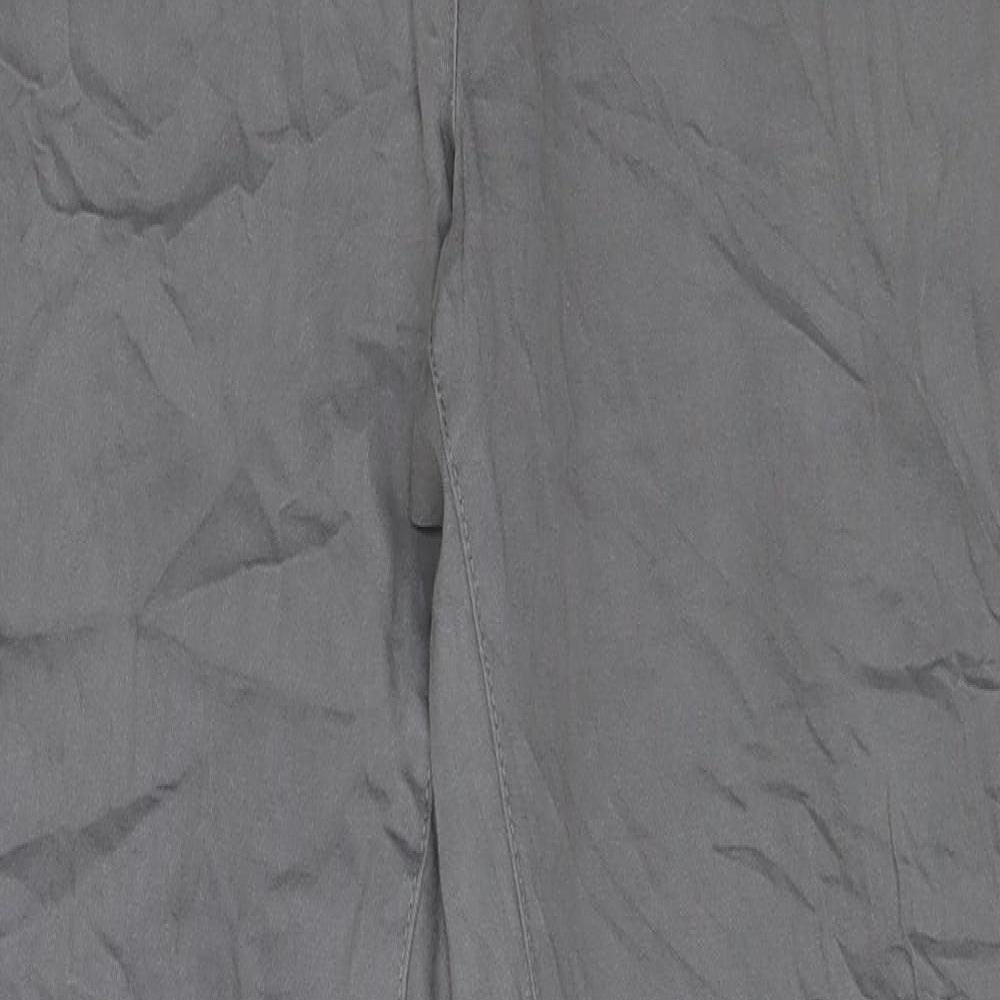 Womens UK Size 30 in Up Fashion Regular Fit  Grey Trousers