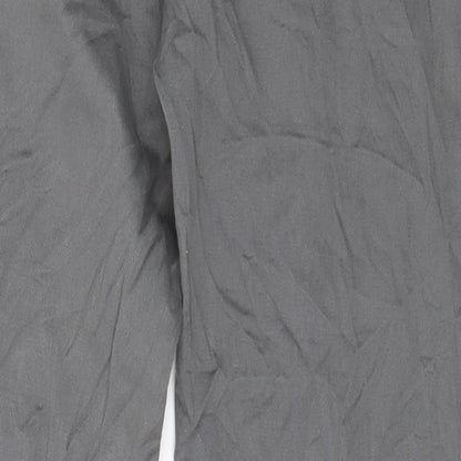 Womens UK Size 30 in Up Fashion Regular Fit  Grey Trousers