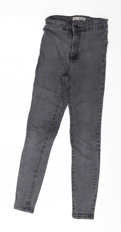 Denim & Co. Womens Grey  Denim Skinny Jeans Size 8 L27 in