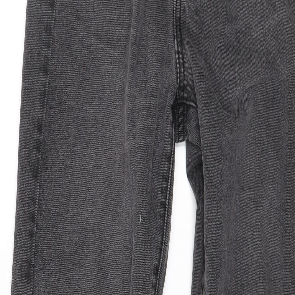 Womens UK Size 30 in Preworn Regular Fit Straight Grey Jeans