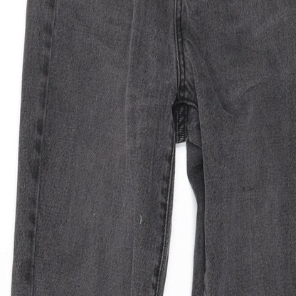 Womens UK Size 30 in Preworn Regular Fit Straight Grey Jeans