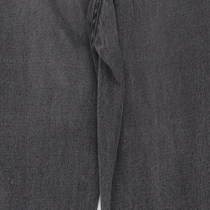 Womens UK Size 30 in Preworn Regular Fit Straight Grey Jeans