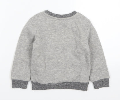 Primark Baby Grey   Basic T-Shirt Size 18-24 Months  - Polar Bear