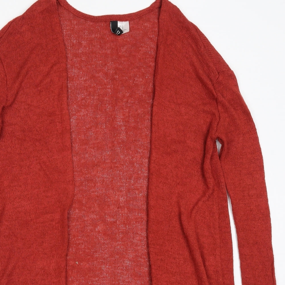 H&M Womens Red   Cardigan Jumper Size XS