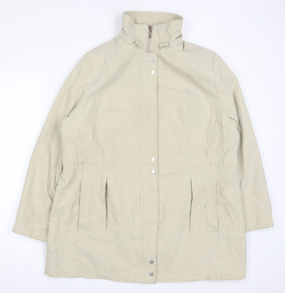 Womens UK Size L Preworn Beige Pea Coat