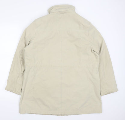 Womens UK Size L Preworn Beige Pea Coat
