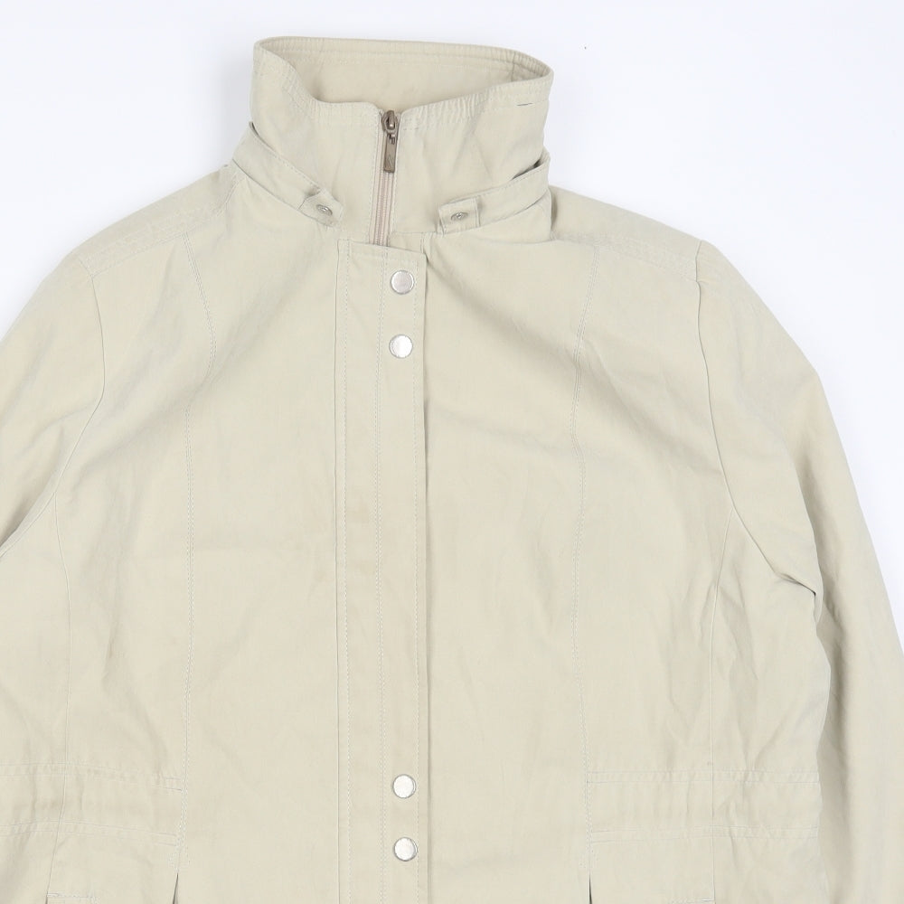 Womens UK Size L Preworn Beige Pea Coat