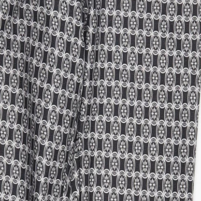 New Look Womens Grey Geometric  Trousers  Size 8 L28 in