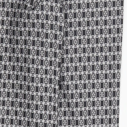 New Look Womens Grey Geometric  Trousers  Size 8 L28 in