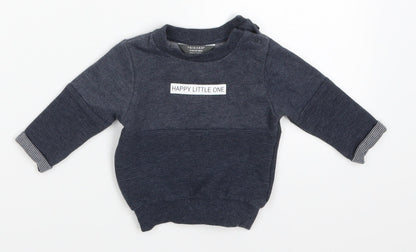 Primark Boys Blue   Basic T-Shirt Size 3-6 Months  - Happy Little One