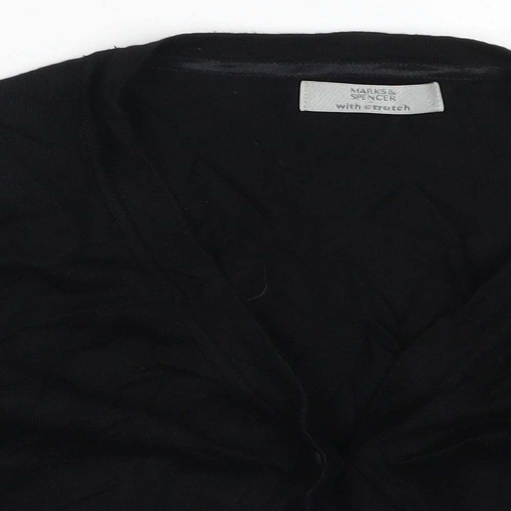 Marks and Spencer Womens Black   Cardigan Jumper Size 10