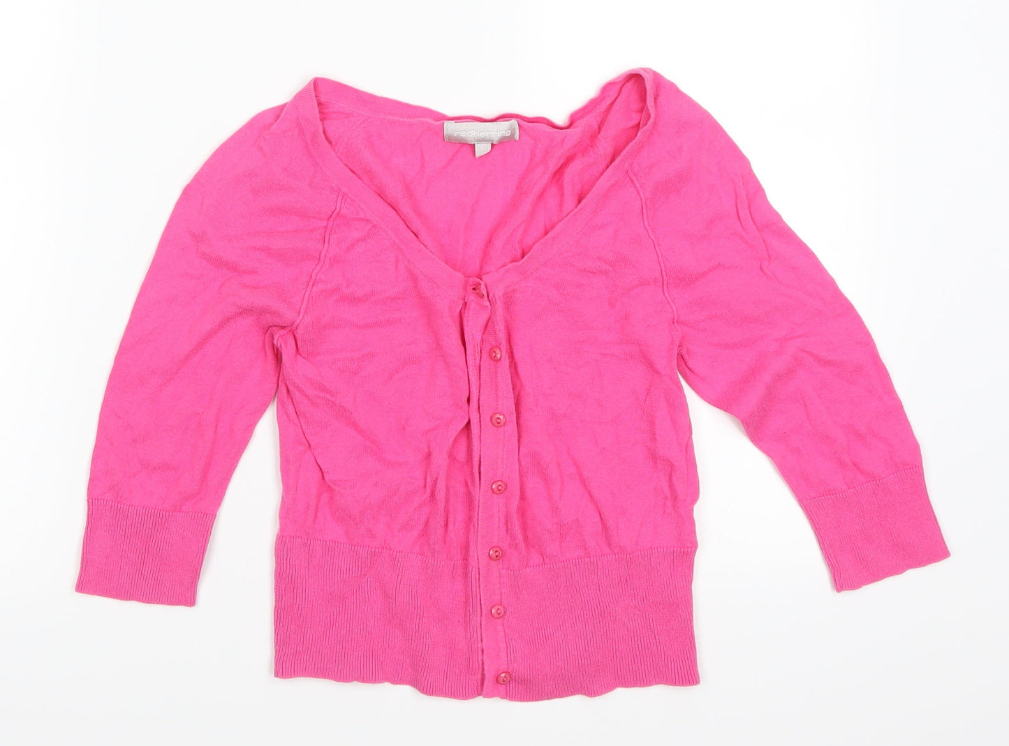 Red Herrint Womens Pink   Cardigan Jumper Size 10