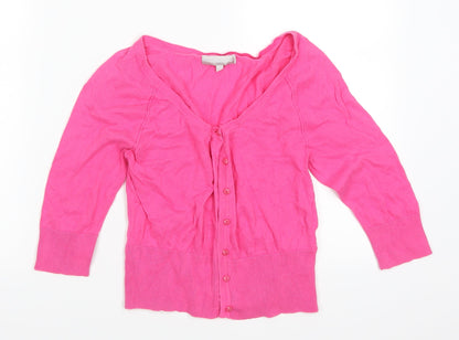 Red Herrint Womens Pink   Cardigan Jumper Size 10