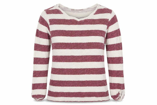 A Wear Womens Red Striped  Pullover Jumper Size M