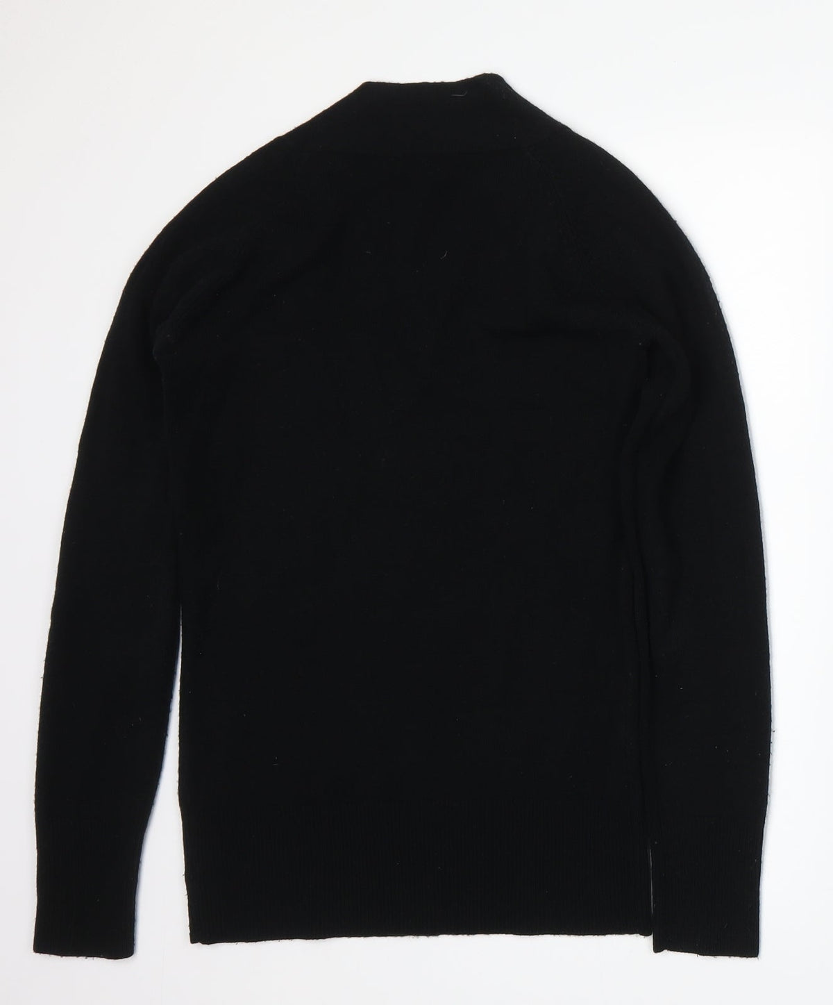 Back view of Evie women’s black jumper, size UK 6