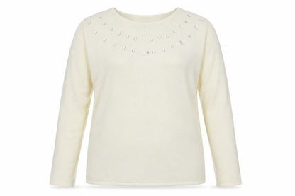 Fosby Womens Ivory   Pullover Jumper Size L
