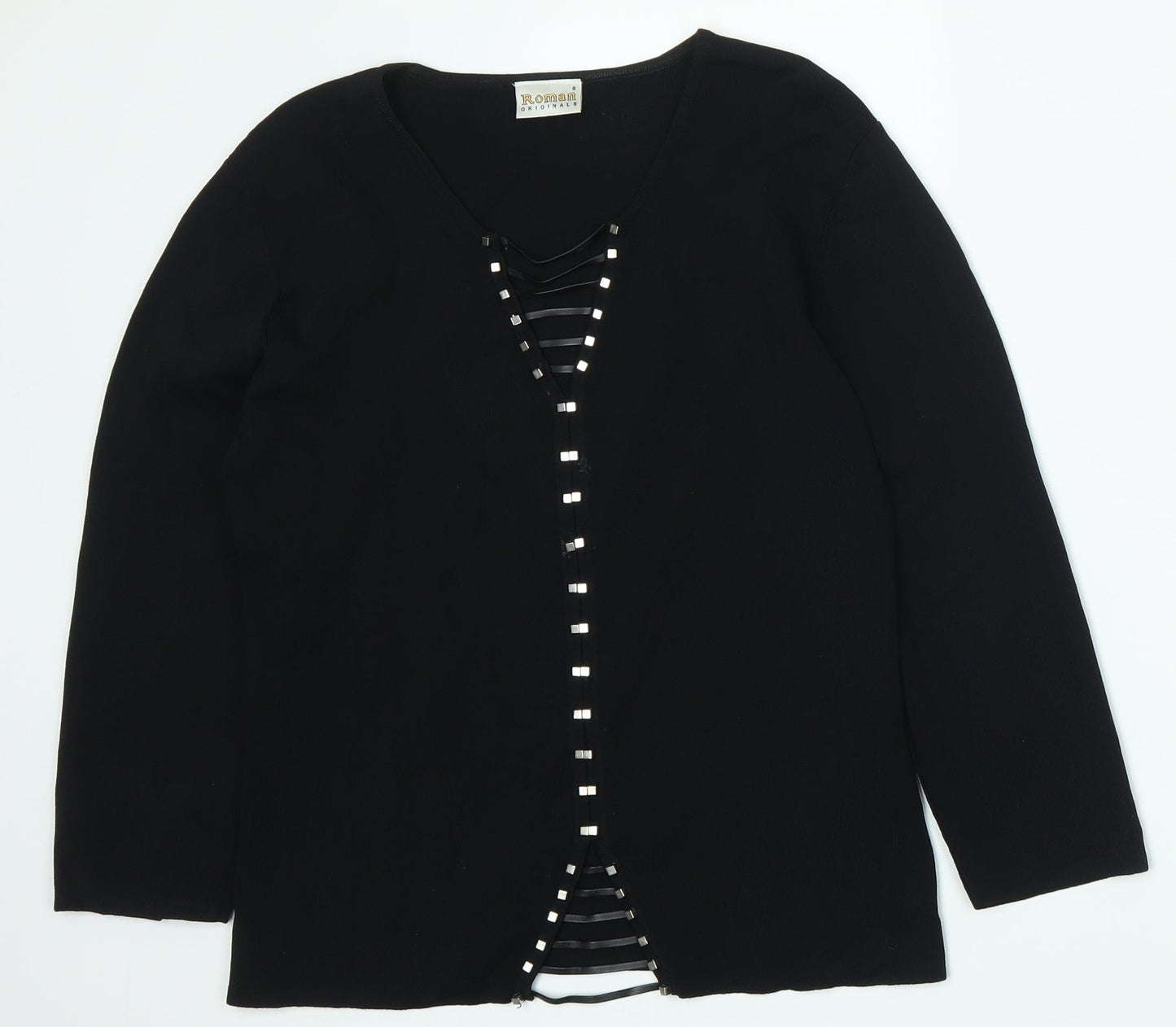 Roman Womens Black   Pullover Jumper Size S