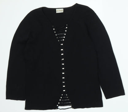 Roman Womens Black   Pullover Jumper Size S