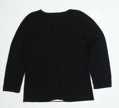 Roman Womens Black   Pullover Jumper Size S