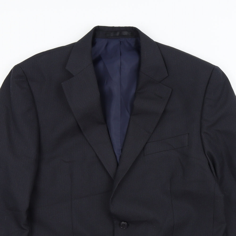 F&F Mens Blue   Jacket Suit Trousers Size 40