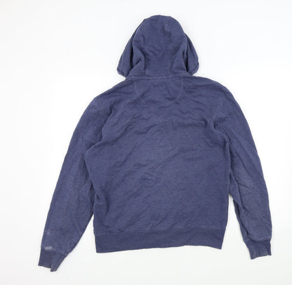 M&S Mens Blue   Full Zip Jumper Size M