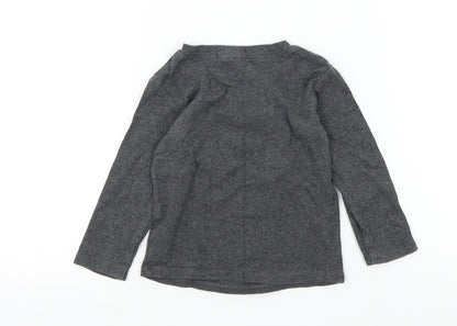oh baby Baby Grey Colourblock  Basic T-Shirt Size 18-24 Months