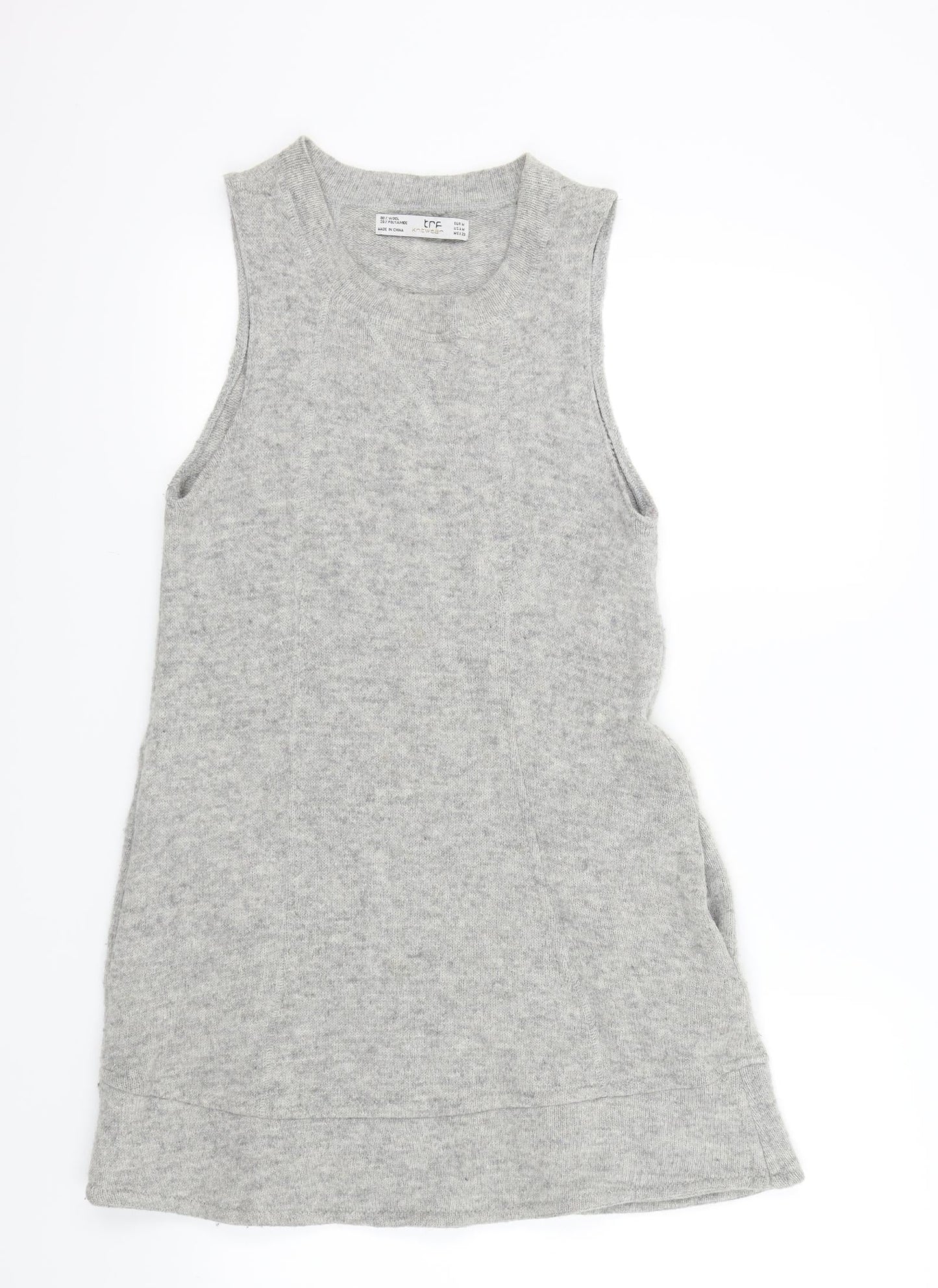 Trf Womens Grey Colourblock  A-Line  Size M