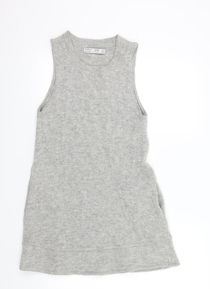 Trf Womens Grey Colourblock  A-Line  Size M
