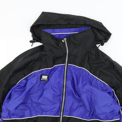 stanino Boys Black Colourblock  Anorak Jacket Size S